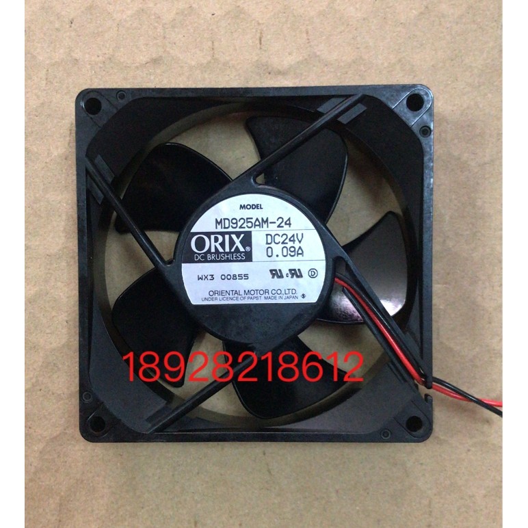 ORIX MD925AM-24-F2 9CM 9025 24V 0.09A Ventilador de conversão de frequência silenciosa Ventilador de chassi
