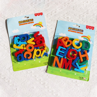 Inglês 26 letras magnéticas maiúsculas minúsculas inglês adesivos magnéticos quadro branco auxiliares de ensino infantil