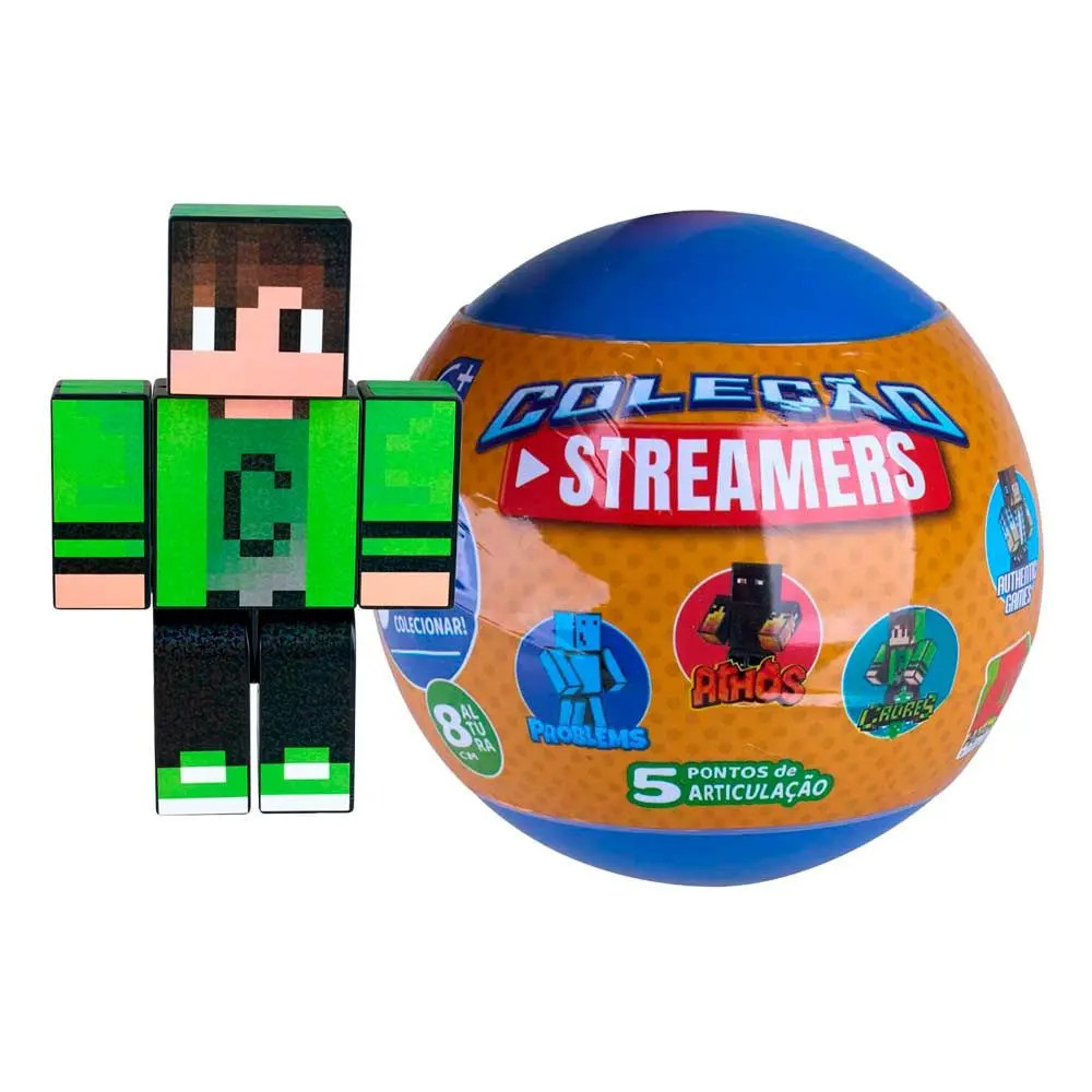 Boneco na Cápsula 8cm Algazarra Streamers Coleção Sortido Vinil Infantil Colecionável