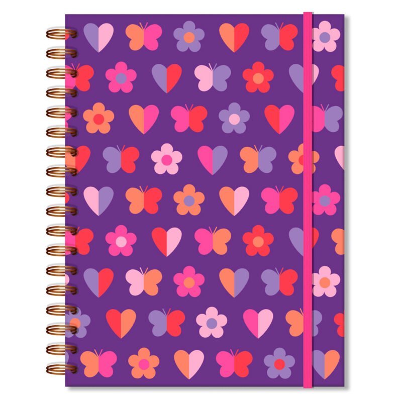 Caderno colegial folhas removiveis Fun Fina Ideia