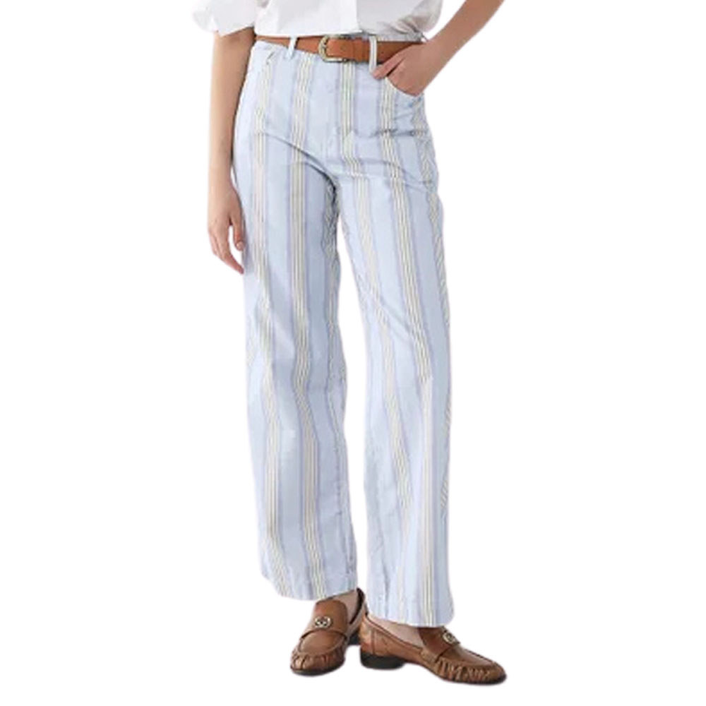 Calça Hering Feminina Pantalona Listrada