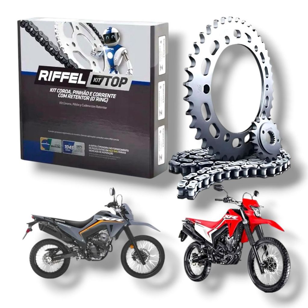 KIT RELAÇAO XR 300 TORNADO 24-25 ( C/RETENTOR ) - RIFFEL