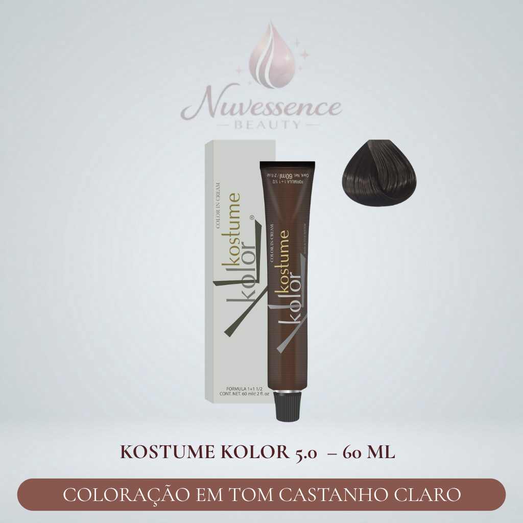 Kostume Kolor 5.0 Coloração Castanho Claro 60ml