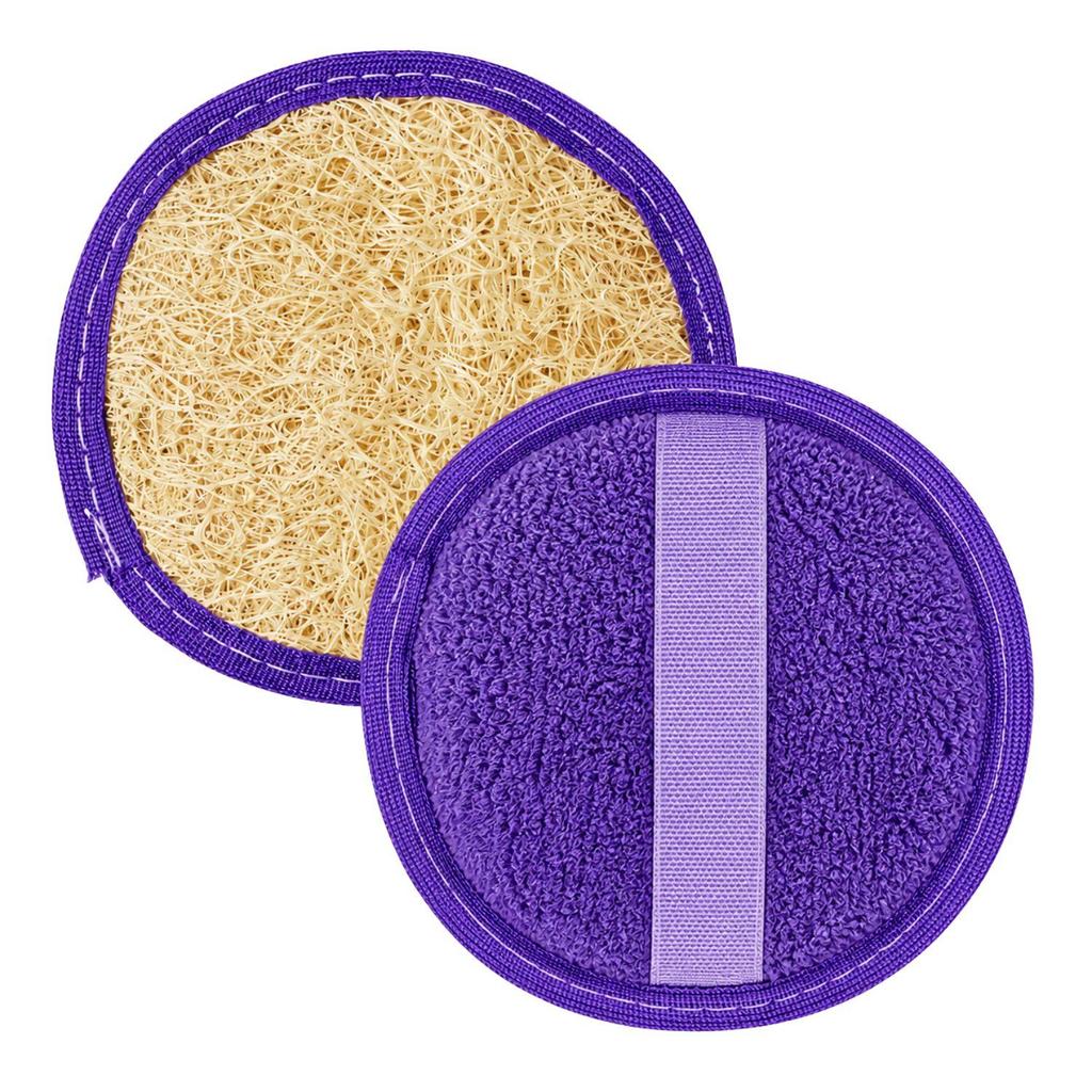 BUCHA VEGETAL FACIAL BELLIZ RICCA REDONDA ROXA CÓD.3425