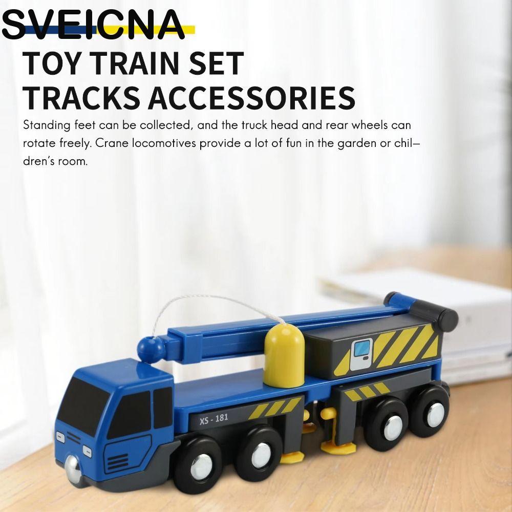 Brinquedo De Caminhão De Elevação SVEICNA , Modelo De Carro De Guindaste De Engenharia De Brinquedos De Veículos , Pista