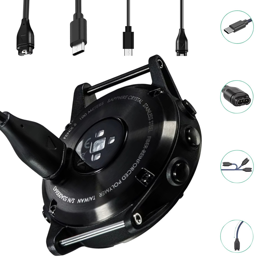 Carregador De Cabo De Carregamento Tpye-C/USB Para Garmin Watch Forerunner 165 265 55 570 165 965 955 945/Venu 3/Fenix7