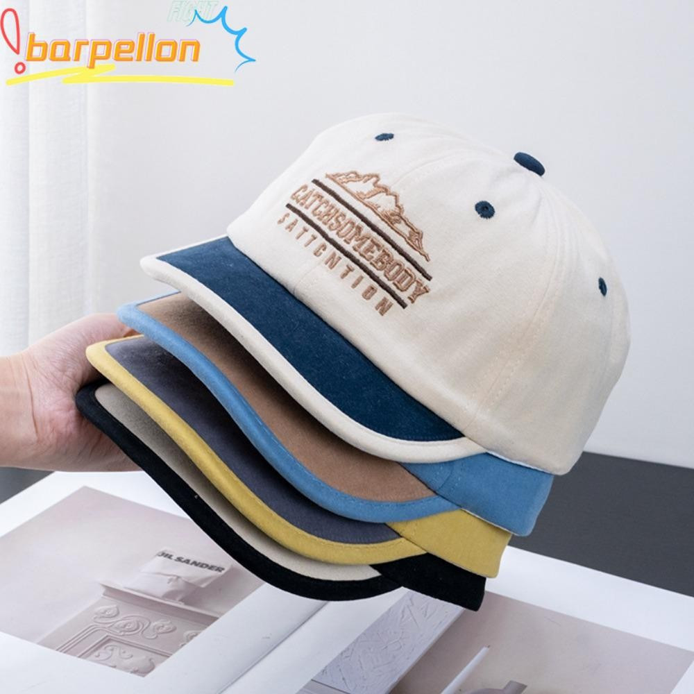 Boné de beisebol BARPELLON para casal, chapéu de pesca de aba curta para proteção solar, ajustável para proteção solar.
