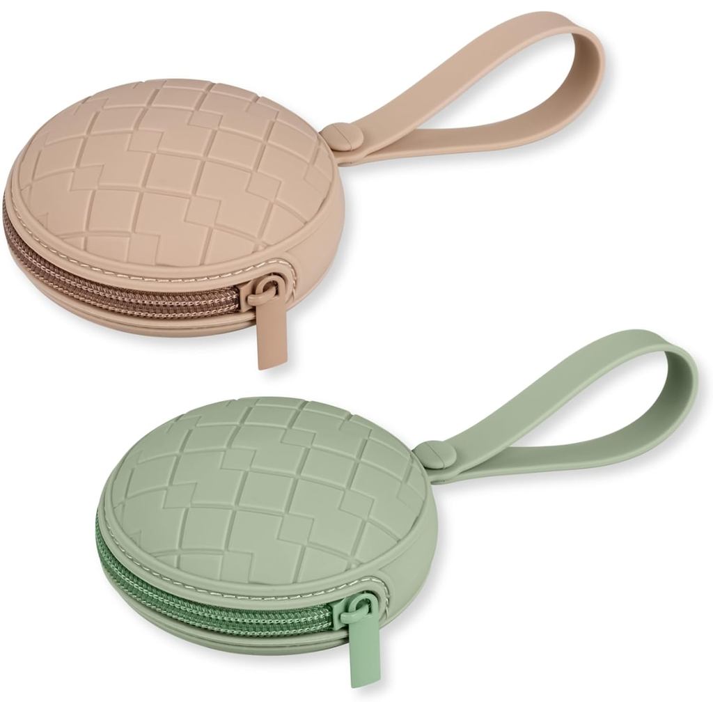 Estojo para Chupeta, Pacote com 2 Estojos de Silicone para Chupeta de Bebê, Recipiente Protetor de Armazenamento que se 