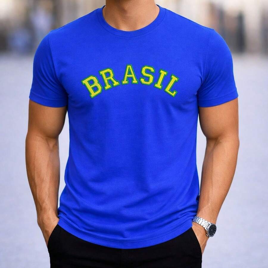 Camiseta Camisa Plus Size copa do mundo camisa 100% Algodão Brasil Seleção Futebol Copa Hexa