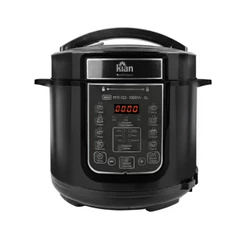 Panela de Pressão Elétrica PPE-102 – 6L Kian Timer Ajustável Controle de Temperatura Cuba Antiaderente Preto