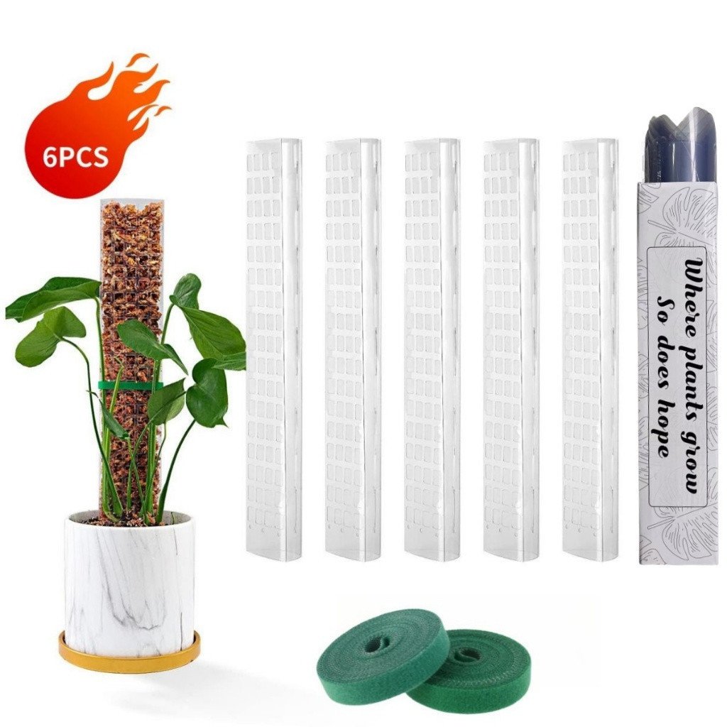 Plantas Trepadeiras De Plástico Moss Pole Interior Tutores Guardiões Pote De Musgo Para Acessórios De Apoio Ao Jardim De