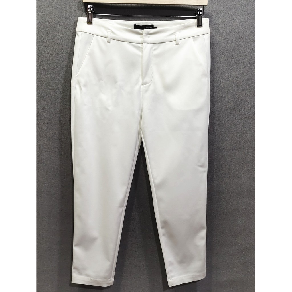 R RMEO/romântico uma primavera verão novo estilo cinto feminino Casual estiramento calças cônicas verde moda tornozelo c