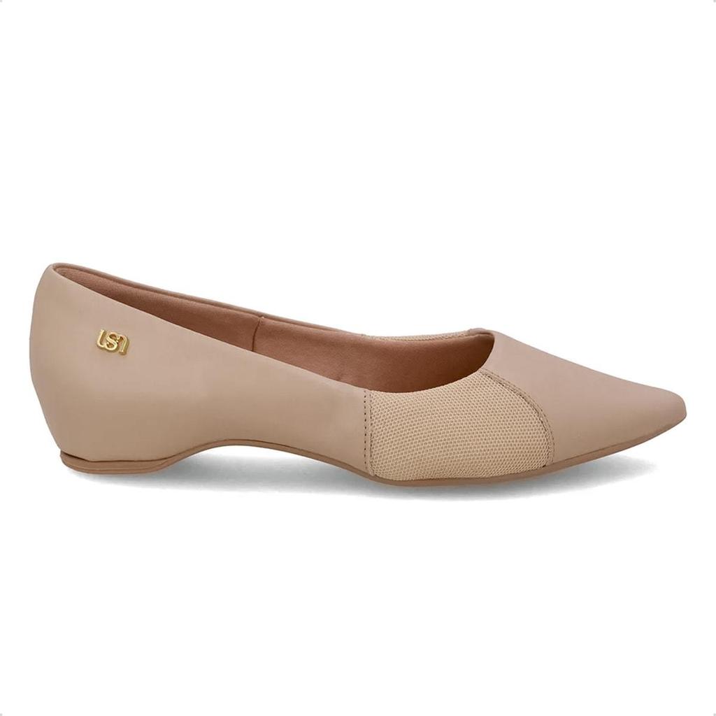 Sapatilha Usaflex Feminina Em Couro Joanetes Casual AP13004