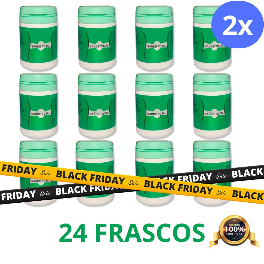 Kit 24 Frascos Saúde Total Em Cápsulas Original 100% - 15 Cápsulas