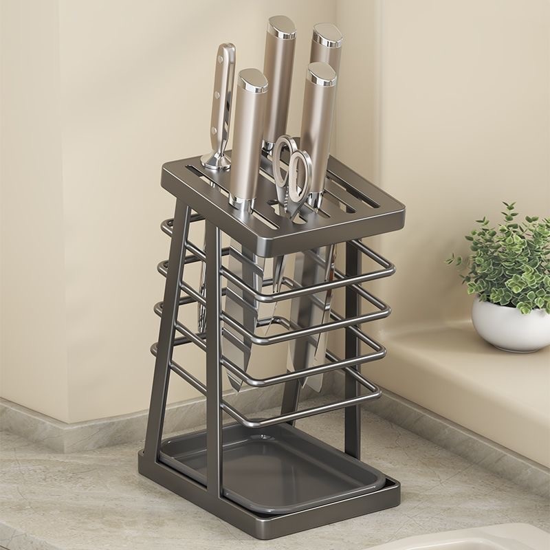 Novo rack de faca de cozinha prateleira de faca de cozinha dreno doméstico bancada de mesa faca de cozinha titular prate