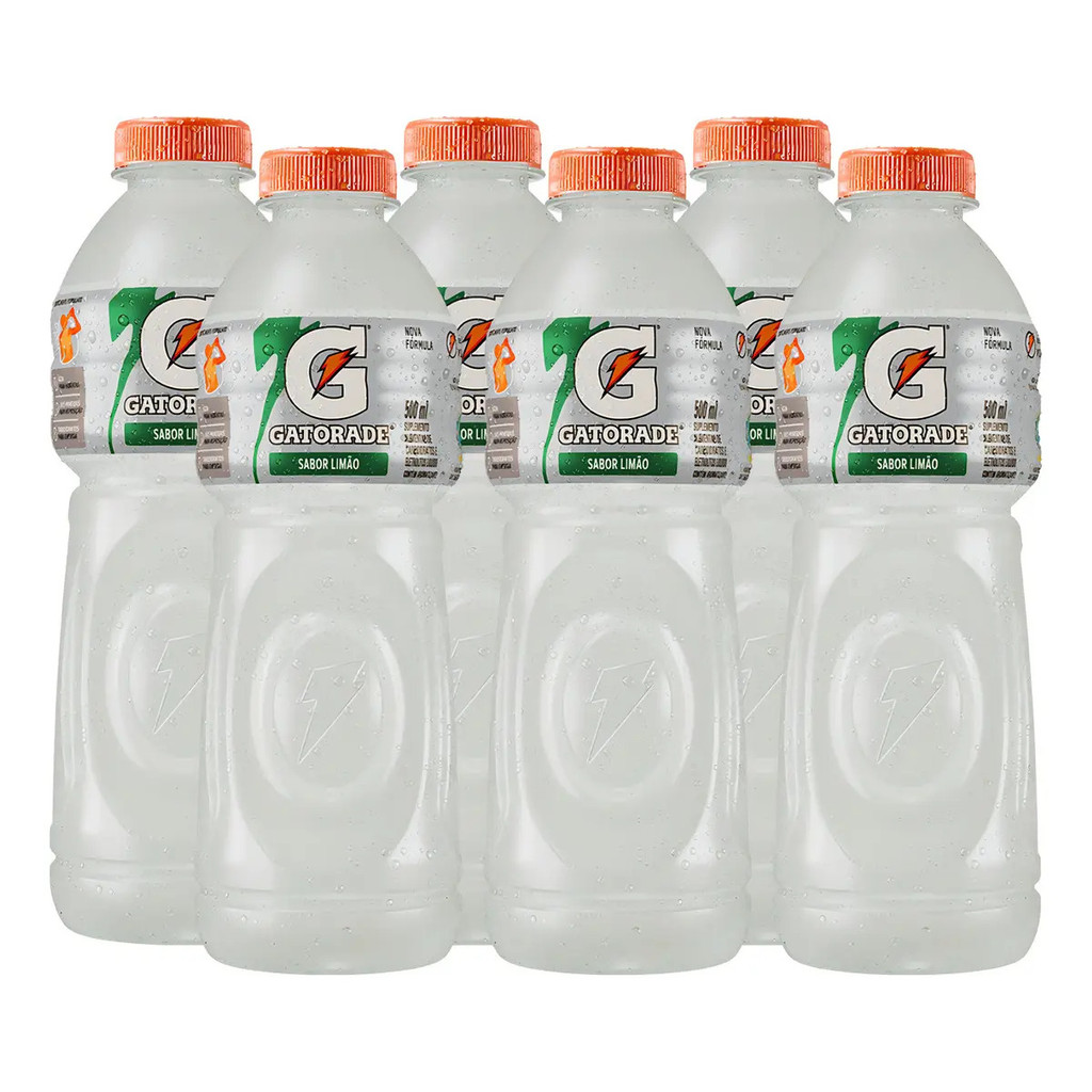 Gatorade De Limão Garrafa 500ml - Pack Com 6 Unidades
