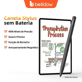 Caneta Magnética BETTDOW Samsung com borracha integrada e sensibilidade à pressão de 4096 níveis para trabalho e desenho