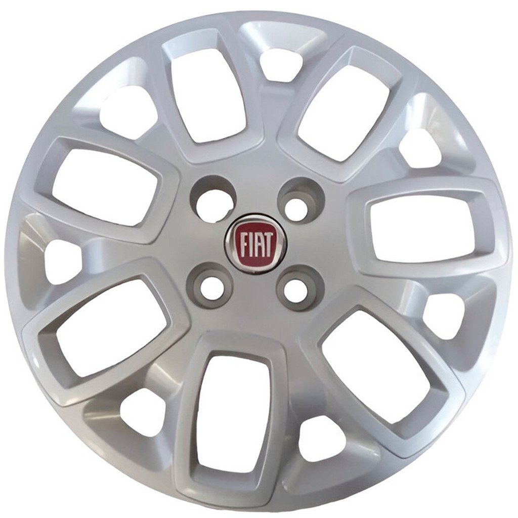Calota Roda Aro 14 Cinza Metálico Fiat Novo Uno Fiat 100205241