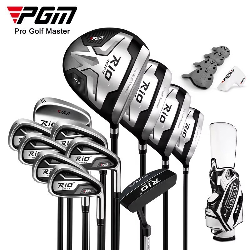 Conjunto De Tacos De Golfe PGM Golf MTG040 | Eixo De Aço Principal Durável Com Carbono De 12 Clubes