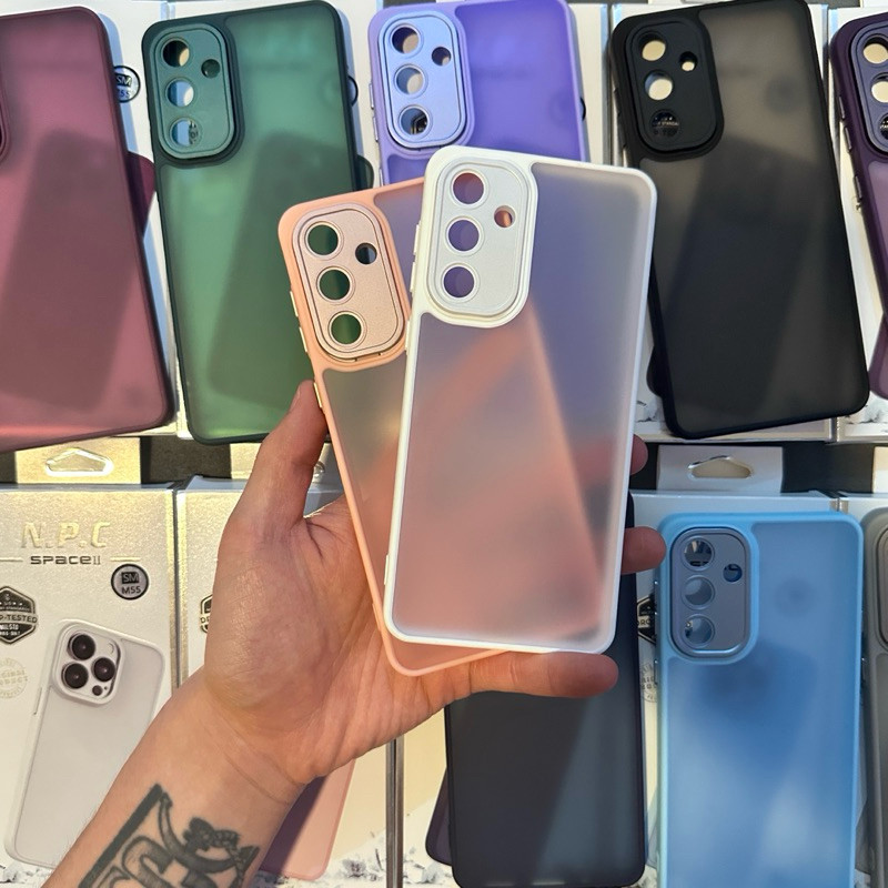 Capa Capinha SPACE Fosca Para Realme C71/C73 Realme C75 buraco fino acrilico Case Anti impacto Novo