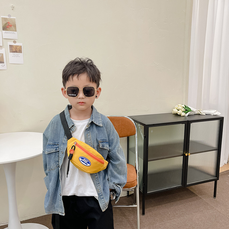 Saco de peito menino lona bebê Outing saco bonito All-Match moda criança Mini esportes na moda criança saco do mensageir