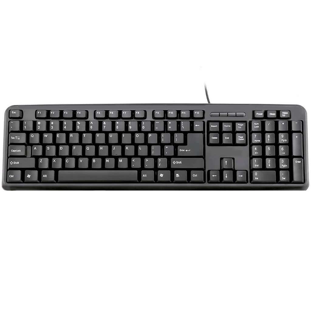 Teclado Com Fio Usb Padrão Brasileiro ABNT2 Super Macio Notebook Pc Computador Marca Bom Qualidade