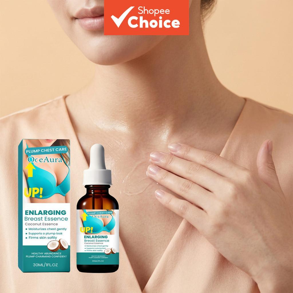 Essência Profissional de Massagem de Coco para o Busto 30ml - Fórmula Nutritiva com Óleo de Coco, Glicerina e Alantoína