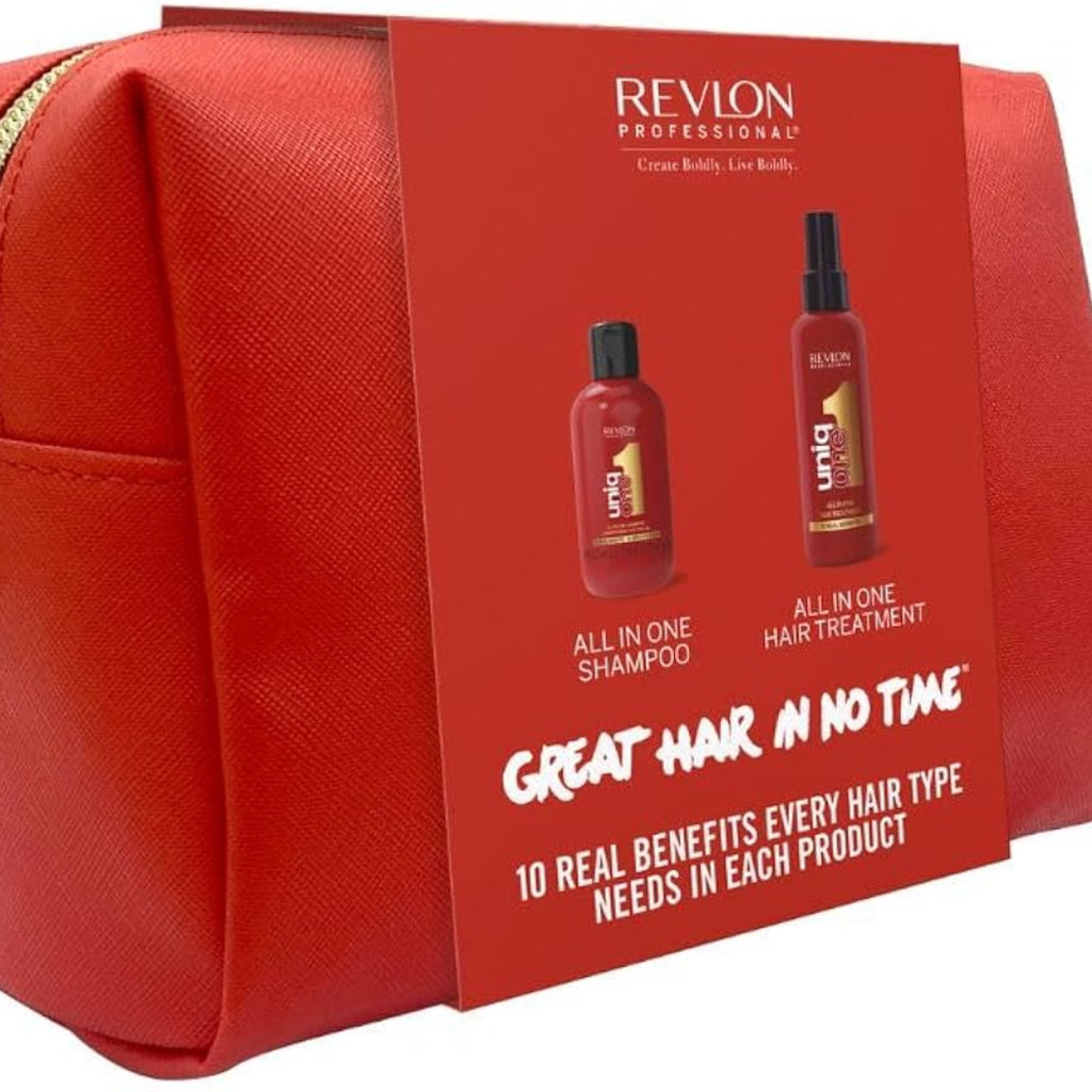 Revlon - Uniq One - Kit  Necessaire Shampoo 100 ml e Tratamento 150 mL