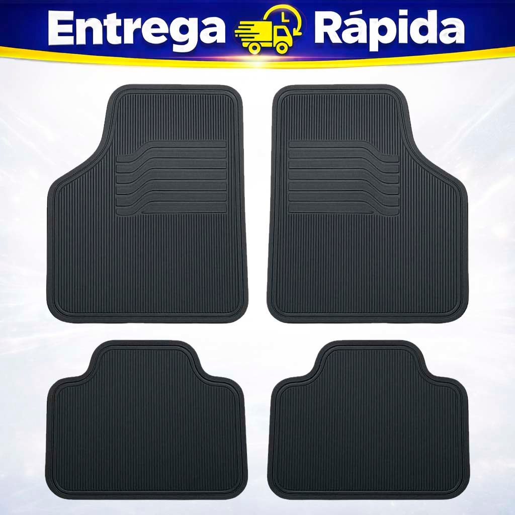 Jogo de Tapete Automotivo Kit 4 Peças Universal Autovex