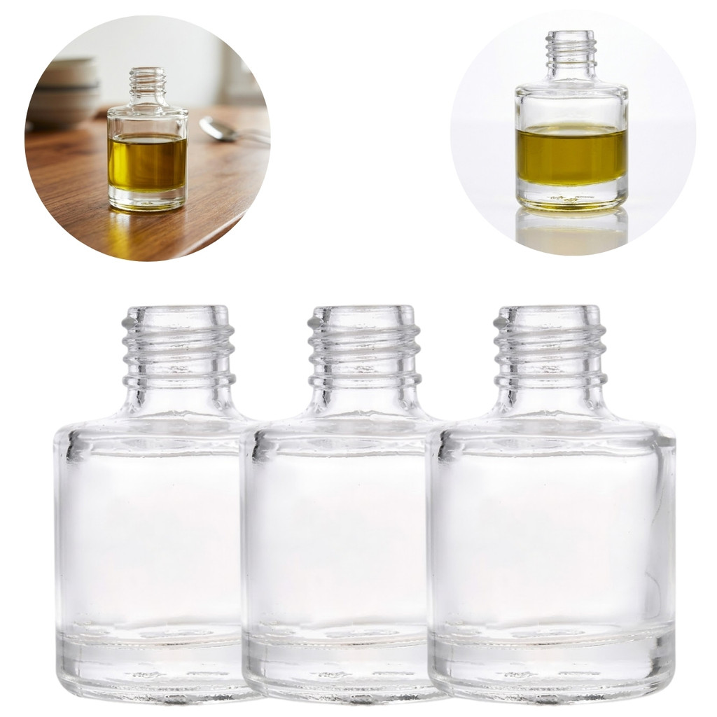 Kit 3 Frascos Mini 8ml Utilidades Domésticas Transparente