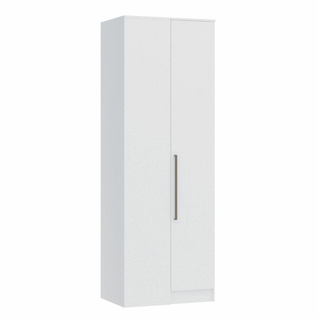 Guarda Roupa Modulado Canto Reto 1 Porta Requinte+ 100% MDF Branco Line
