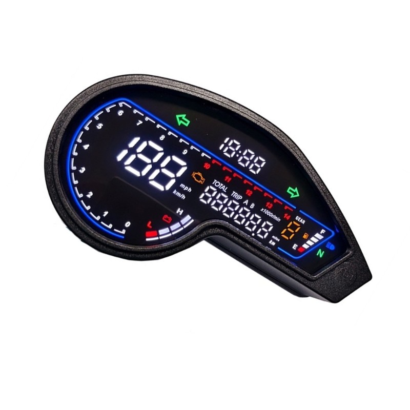 zzz Medidor De Velocidade Digital Universal , À Prova D'água , Preciso , Para Motocicleta , Com Função De Odômetro , Dis