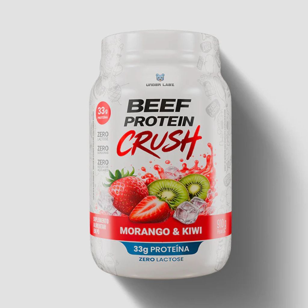 Beef Protein Crush 910g Morango Com Kiwi Under Labz