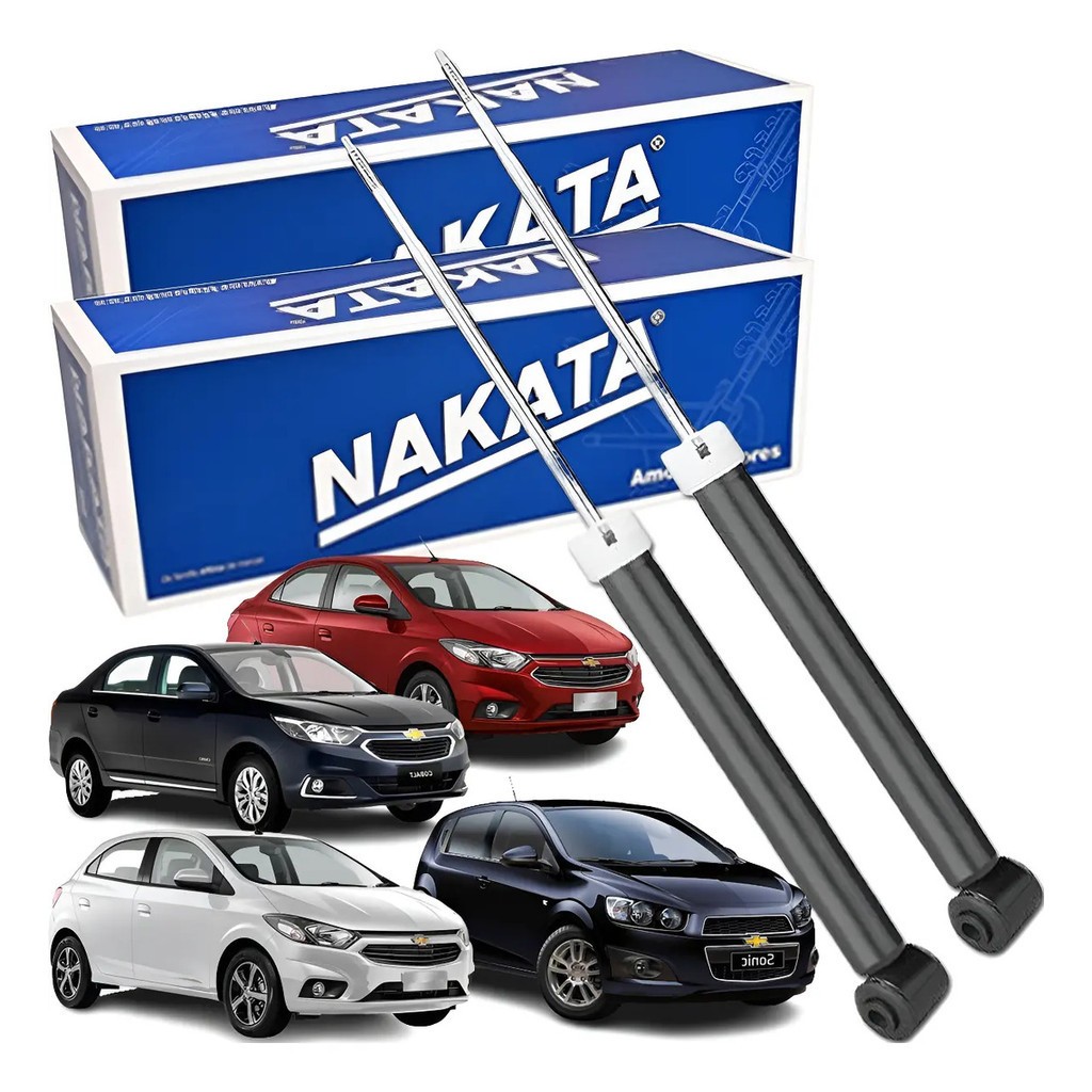 Par Amortecedor Traseiro Nakata Cobalt Prisma Onix Sonic