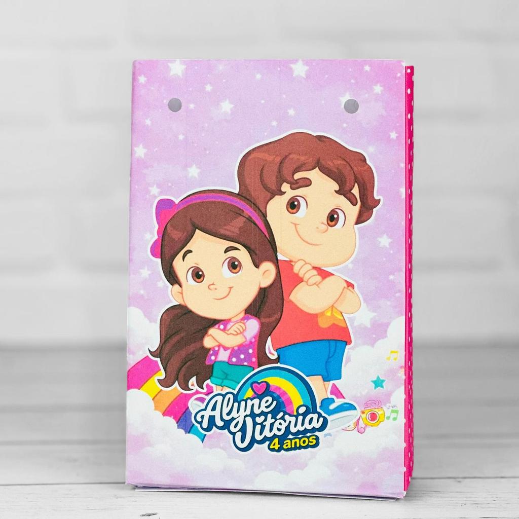 Sacolinha Personalizados MARIA CLARA E JP (PEGUE E MONTE) / Lembrancinha Mimos Festa Aniversário Infantil