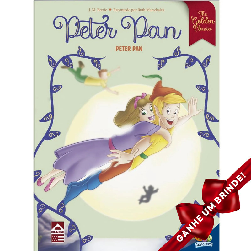 Livro The Golden Classics: Peter Pan SBN Crianças Filhos Infantil Desenho História Brincar  Pintar