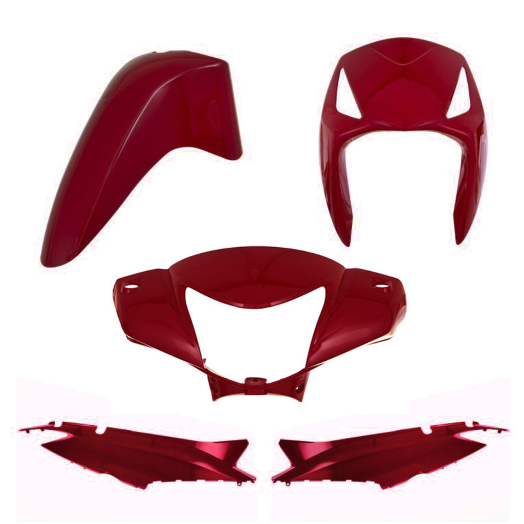 KIT CARENAGEM PRO TORK BIZ 125 2007/2008 VERMELHO GUARAU