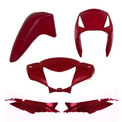 KIT CARENAGEM PRO TORK BIZ 125 2007/2008 VERMELHO GUARAU