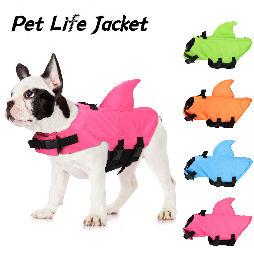 Colete Salva-Vidas Para Cães / Roupa De Cachorro / Gato / Tubarão / Animais De Estimação Para Verão