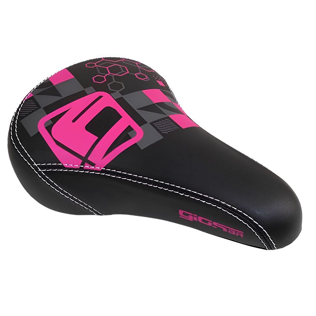 Selim Banco Giosbr Gl-1300 Freeride Bmx Preto e Rosa