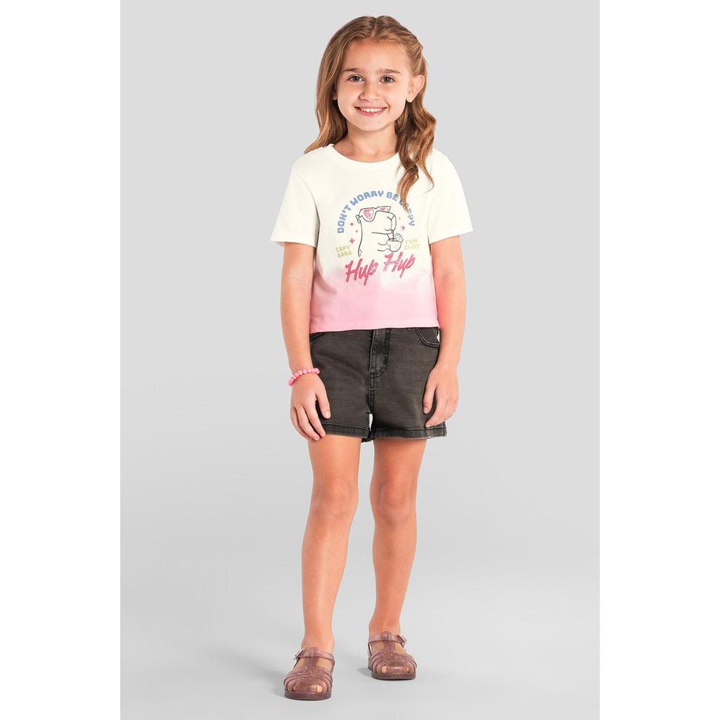 Blusa infantil menina brilhante de capivara Brandili - 10