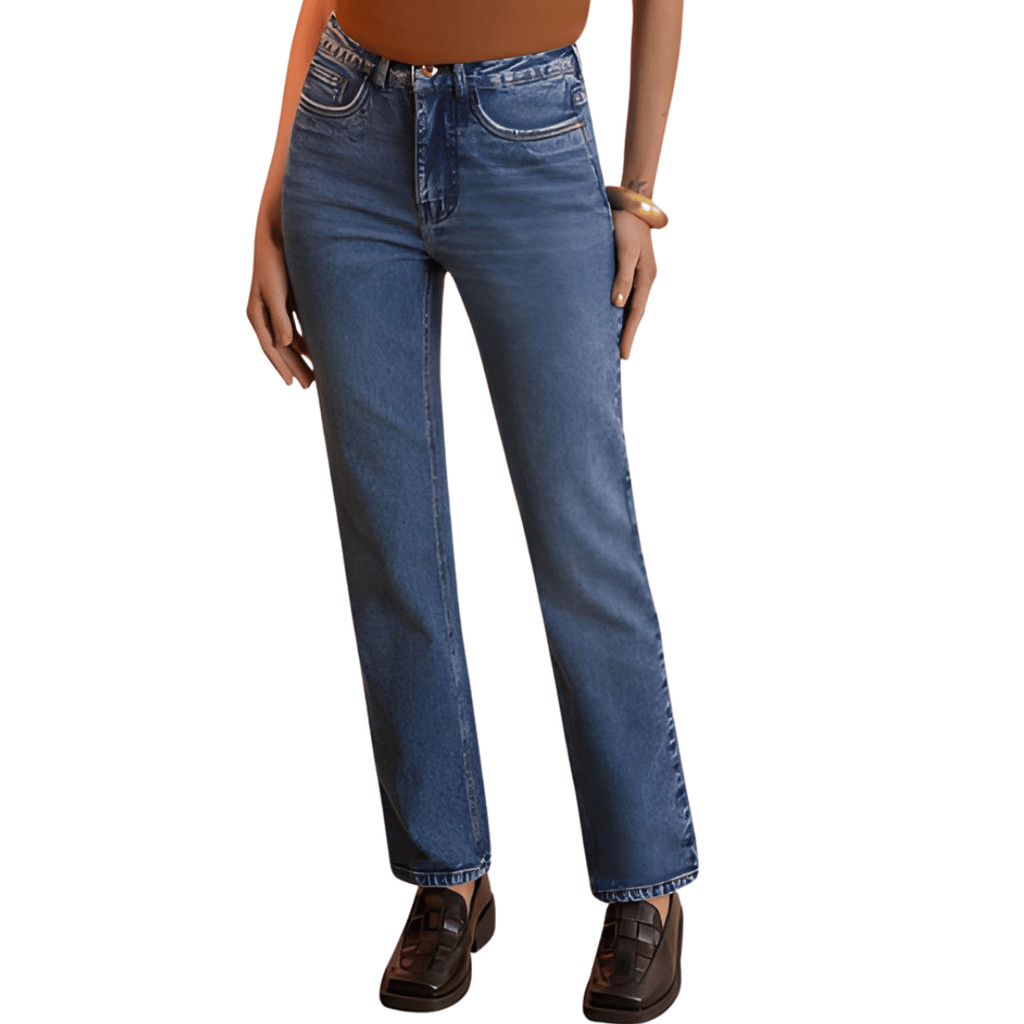 Calça Jeans Feminina Slim Destroyer Lunender