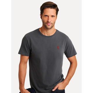 Camiseta Reserva Masculina Regular Notificação Stoned Chumbo em Oferta na Shopee