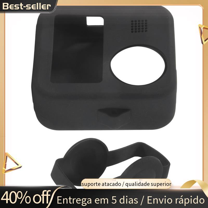 Capa Protetora De Silicone Para Câmera Esportiva MAX 360 , Peças De Lente De Cúpula Profissional (Preta)