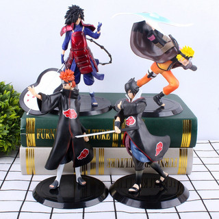 Figura do Uchiha Madara, modelo do Pain, ornamentos de exibição das figuras de Sasuke e Naruto, modelos de figuras de ma
