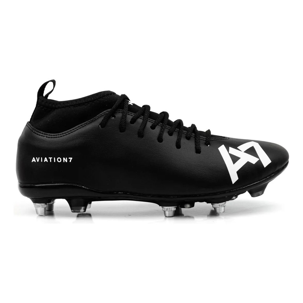 Chuteira Campo A7 Trava Mista Metal Alumínio Profissional Botinha Reforçada Futebol Elite Conforto