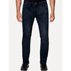 Calça Guess Original Jeans Masculina Slim Straight Azul Escuro