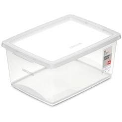 Caixa organizadora box alta cristal 7,5L OR80400 Ordene