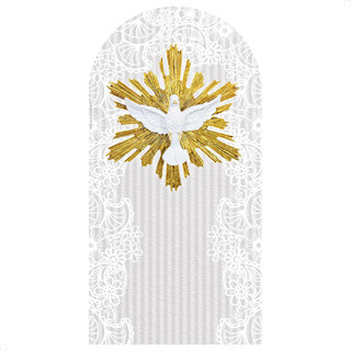 Capa Painel Romano Decoração Festa Batizado Veste Fácil 2x1m 1 verso