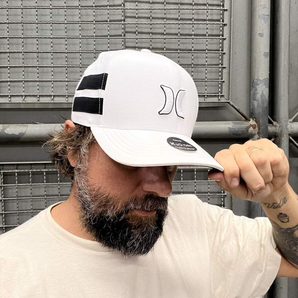 Boné Hurley Snapback Block H2O-DRI Branco HYAC0105930